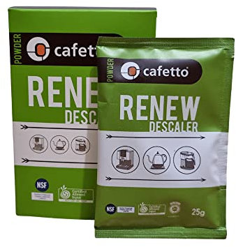 Cafetto Renew Organic Descaler 4 x 25g Sachets Per Box