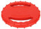 AMONIDA Dog Frisbee, TPR Flexible Squeaky Frisbee Dog Toy, 2 Sides Hollow Design Flying Saucer Ball for Dogs, For Dog Cleaning Teeth, Protecting Teeth, Relieving Anxiety(Red)