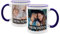 PhotoFancy® - Fototasse beidseitig Bedruckt - Personalisierte Tasse mit eigenen Fotos selbst gestalten - Dunkelblau