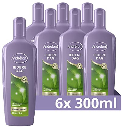 Andrélon Jeden Tag Shampoo, Pflege für jeden Haartyp - 6 x 300 ml - Vorteilspack