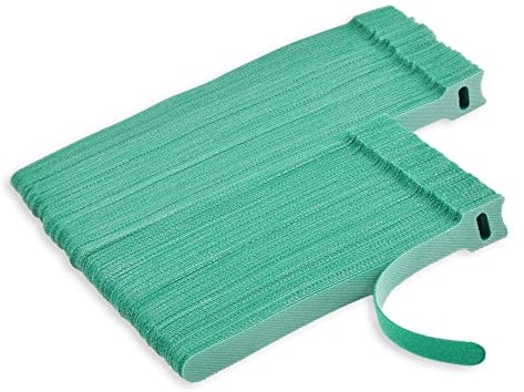 VENGABY 160PCS Reusable Cable Ties Cable Strap, Adjustable Cable Ties Reusable Thin Wire Cord Organization Ties with Hook and Loop, Loop Long Cable Straps Ties for Home, Office (Green)