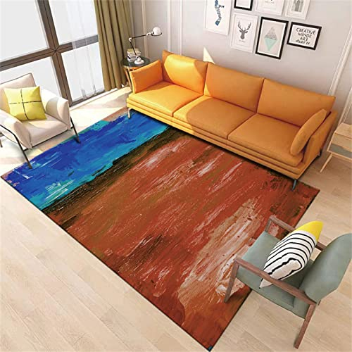 DJHWWD Auslegware Teppich Petrol Einfacher Kristall-Samt-Wohnzimmer-Schlafzimmer-Studienteppich Im Nordischen Stil Blau Teppich Balkon 140X200cm