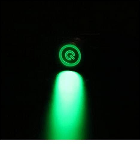 TIFLON 2 Stück 22 mm 1 Schließer 1 Öffner Druckschalter 440 V 10 A Druckschalter mit LED-Licht Spannung 110 V DIY
