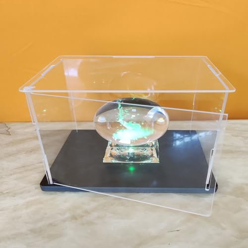 Vaian Klare Acryl-Vitrine-Assemble öffnende Tür, verdickte Basis, staubdichte Schutz Showcase für Action Figuren Spielzeug Collectibles (35x20x20cm/14x8x8inch)