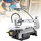 NVYAZJ Electric Table Saw, Woodworking Bench Top Cutting Machine with 220V 180W Led Light 400-1600rpm 20 Saw Blades Stepless Speed 45° Multi-Angle Tilt Adjustment for Acrylic Wood Silver Pvc