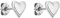 PURELEI® Secret Love Ohrringe (Silber) – Elegante, verspielte Ohrstecker – Edelstahl – Schöne Damenohrringe in Herzform – Hawaiianisch inspiriert & wasserfest