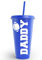 Gobelet personnalisé de 710 ml avec couvercle et paille pour eau, bière, café, smoothies et plus encore