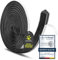 GeckoSeal 6m Bürstendichtung Selbstklebend, 9mm(B) x 15mm(D), Bürstendichtung für Fenster, Schiebetür, Bürstendichtung Rolladen für Kleiderschränk, Türbürstendichtung für Insektenschutz - Schwarz