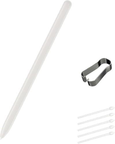 Sostituzione penna Galaxy Tab S9 FE S per Samsung Galaxy Tab S9 FE / S9 FE+ / S9 / S9+ SM-X510, SM-X516B, SM-X610, SM-X616B S Pen con pennini (beige)