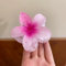Blumen Haarspangen, Hawaii Flower Hair Claw Clips, Große Blumenförmige Krallenklammern, Rutschfeste Blumen Haarklammer, Große Klauen Haarspangen für dickes/dünnes Haar (Rosa)