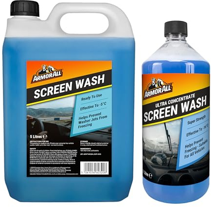 Armor All Ultra Concentrated Screenwash 1L + 5L Ready to Use Winter Screenwash