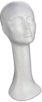 TOVINANNA Espositore Per Parrucche e Cappelli Polistirolo Supporto Per Manichino Femminile Multiuso e Leggero Per Saloni Di Bellezza e Decorazioni Facile Da Manutenere e Trasportare
