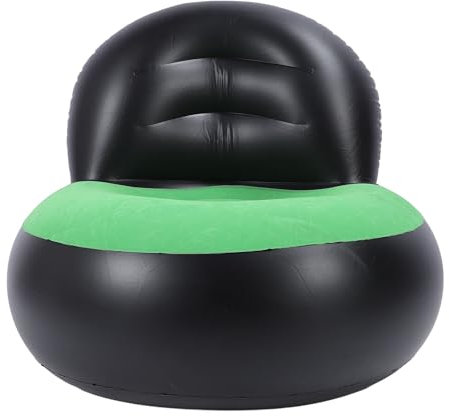 Aufblasbares Sofa mit Ergonomischem Design, Hochwertigen Materialien für Bequemes Sitzen oder Liegen, Leicht zu Bewegen, für Ihr Wohnzimmer, Balkon, Garten oder Pool (Black)