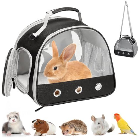 Kleine Haustier-Tragetasche, Kleintier Tragetasche, Transportbox für Katze Mit Seitlicher Öffnung, Meerschweinchen-Tragetasche, Faltbare Transportbox, Hundetransportbox für Vögel Kätzchen Welpen