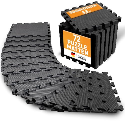 NEOLYMP Bodenschutzmatte Fitness - 10mm extra dicke Trainingsmatte für Sportgerät, robuster Sportboden - Puzzlematten Boden, Gymnastikmatte, Sportmatte, Fitnessmatte