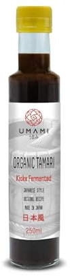 Umami Sauce Soja Tamari KIOKE BIO Sans Gluten, Produite au Japon, fermentation en fûts de bois, qualité artisanale, 250ml