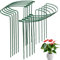 XIEXIESHER Lot de 10 Tuteur pour Plante 25 x 40cm, Supports de Jardin en Métal, Anneaux de Support en Métal Demi Ronds pour Plantes, Légumes, Tomates, Hortensia, Pivoines et Roses