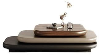 SFANIIX Table Centrale Moderne Table Basse rotative en Galets for Salon, Table Basse Moderne Minimaliste Flottante Table de Bout Basse
