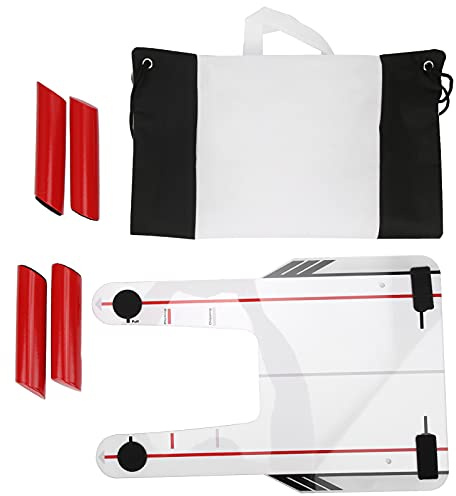 Golf Swing Trainer Puting Mirror Alignment Practice Board Unbreakable PC -Materialtrainingshilfe für Golferanfänger rechts linkshändige Spieler