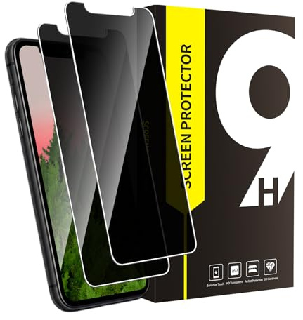 Bodyguard 2 Stück Privacy Schutzfolie für iPhone 11/ XR Blickschutzfolie, 9H Härte Anti-Kratzer Anti-Spy Privacy iPhone 11 Displayschutzfolie, 2,5D Rundkante Ultrabeständig iPhone XR Sichtschutz