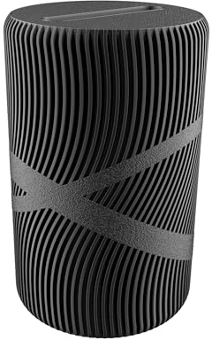 Fidly Trinkgeldröhrchen, Spardose & Kaffeekasse aus Kunststoff, Spardose Made in Germany (Black)