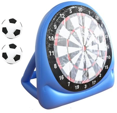 Aufblasbare Dartscheibe 150 cm Fußball-Dartscheibe | Kinder Dartboard Gartenspiel Mit 2 Bällen Für Mädchen Teenager Rasen Garten Hinterhof Pool Und Geburtstagsparty