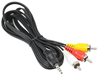 Xoro AV2 Audio/Video Adapterkabel (geeignet für HRT 8729/8730/8770/8772/8780, 1,2 Meter, ACC400514) schwarz