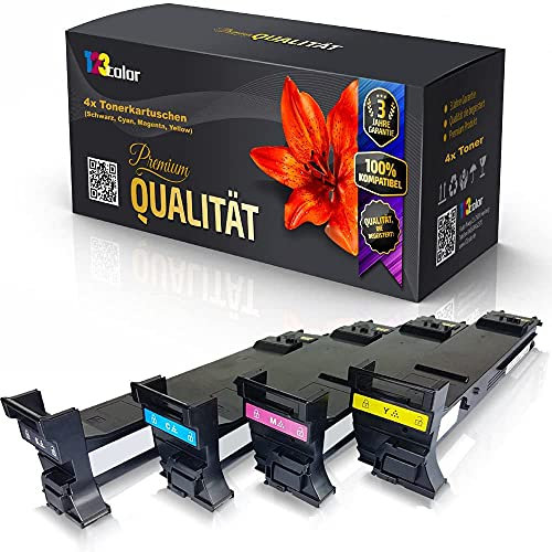 123Color 4X Alternative Tonerkartuschen kompatibel für Konica Minolta Magicolor 4690 MF Magicolor 4695 MF XXL Toner Patronen Drucker Patronen