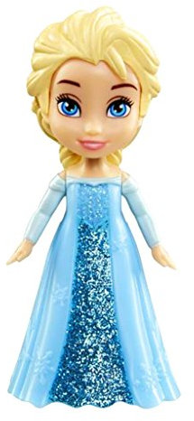 Jakks Pacific Disney Frozen ELSA Puppe mit klassischem Kleid, Mehrfarbig, 7,5 cm (46758)