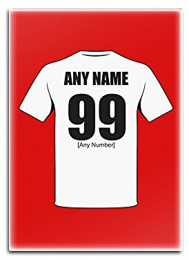 Personalised Gift - Port Vale Glass Fridge Magnet (Football Club Design Theme, Colour Options) - Any Name/Message on Your Unique - The Valiants Vale Valeites