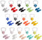Set di 14 clip per naso in silicone, impermeabili, per nuoto, tappi per le orecchie per adulti e bambini, protezione per naso