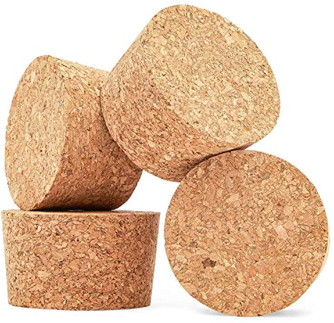 Size #34 Tapered Cork Plugs (6.4 cm, 4 Pack)