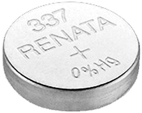 Renata 337 - Batería para reloj (1,55 V, SR416SW, 1 unidad, batería oficial de Renata)