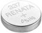 Renata 337 - Batería para reloj (1,55 V, SR416SW, 1 unidad, batería oficial de Renata)