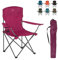 HIGHLANDER Camping-Klappstuhl - Leichter und langlebiger Outdoor-Stuhl - Perfekt für Camping, Festivals, Wohnmobil- und Angelausflüge, den Garten, Strand, BBQs (Beere)