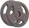 GYM MASTER Pair of Tri Grip 2 Olympic Weight Plates in Cast Iron - 5kg