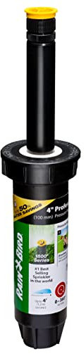 Rain Bird 1804AP4PRS Pressure Regulating (PRS) Professional Pop-Up Sprinkler, Adjustable 0-360° Pattern, 3' - 4' Spray Distance, 4 Pop-up Height