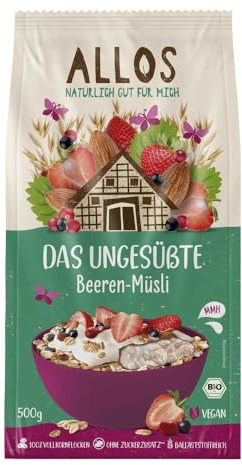 Allos - Das Ungesüßte Beeren-Müsli - 500 g - 5er Pack
