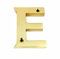 Ironmongery Solutions® House Door Letters A to Z in Polished Brass - Fit To All Types of Door 50mm (E)
