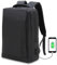 Waytex Unisex Urban Computer-Rucksack, Schwarz meliert, One Size