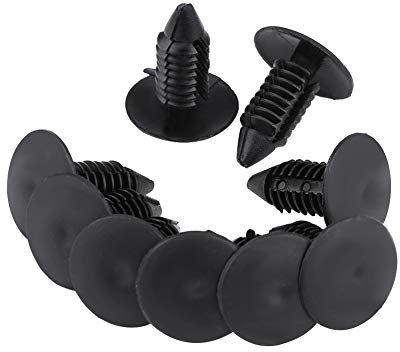 Aramox 50 Pièces Rivet Attaches, Universel De Voiture Pare-chocs En Plastique Rivet Attache Retenue Garniture Push Pin Clip Noir
