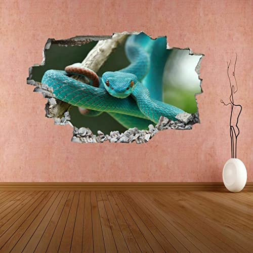 Grubenotter Schlange Wildtier 3D Wandaufkleber Wandtattoo Home Office Decor CT26