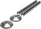 Chrome Radiator Pipe Covers SnapFit 2 Pack 200mm Long 15mm Pipe Central Heating Clip On Covers Snappit