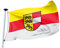 FLAGLY Bandiera della Carinzia, 100 x 150 cm, peso del tessuto 115 g/m², stampata, poliestere lucido robusto e resistente alle intemperie, con occhielli (100 x 150 cm, cartelli)