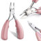 Coupe Ongle Professionnel - Pince à Coupe Ongle Pied - Ciseaux à Ongles Pieds - Pince Ongle Incarné - Pour épais Orteils Fungus Ongles （rose）