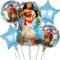 Moana Geburtstagsdeko 5 Stück Moana Partyzubehör Kuchendekoration Alles Gute zum Heliumballon Moana Party Balloons Set Moana Decoration Children's Decoration für Kinder