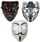 NIWWIN 3 piezas Máscaras para adultos, máscara de Halloween, V For Vendetta Masks, disfraz de cosplay de Halloween ，accesorios de cubierta facial para fiesta rave