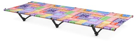 Helinox Cot One Leichtes, kompaktes, zusammenklappbares, tragbares Campingbett, reguläres Regenbogen-Bandana