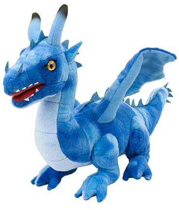 Kuscheltier Drache blau 40 cm Plüschtier Plüschdrache