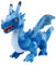 Kuscheltier Drache blau 40 cm Plüschtier Plüschdrache